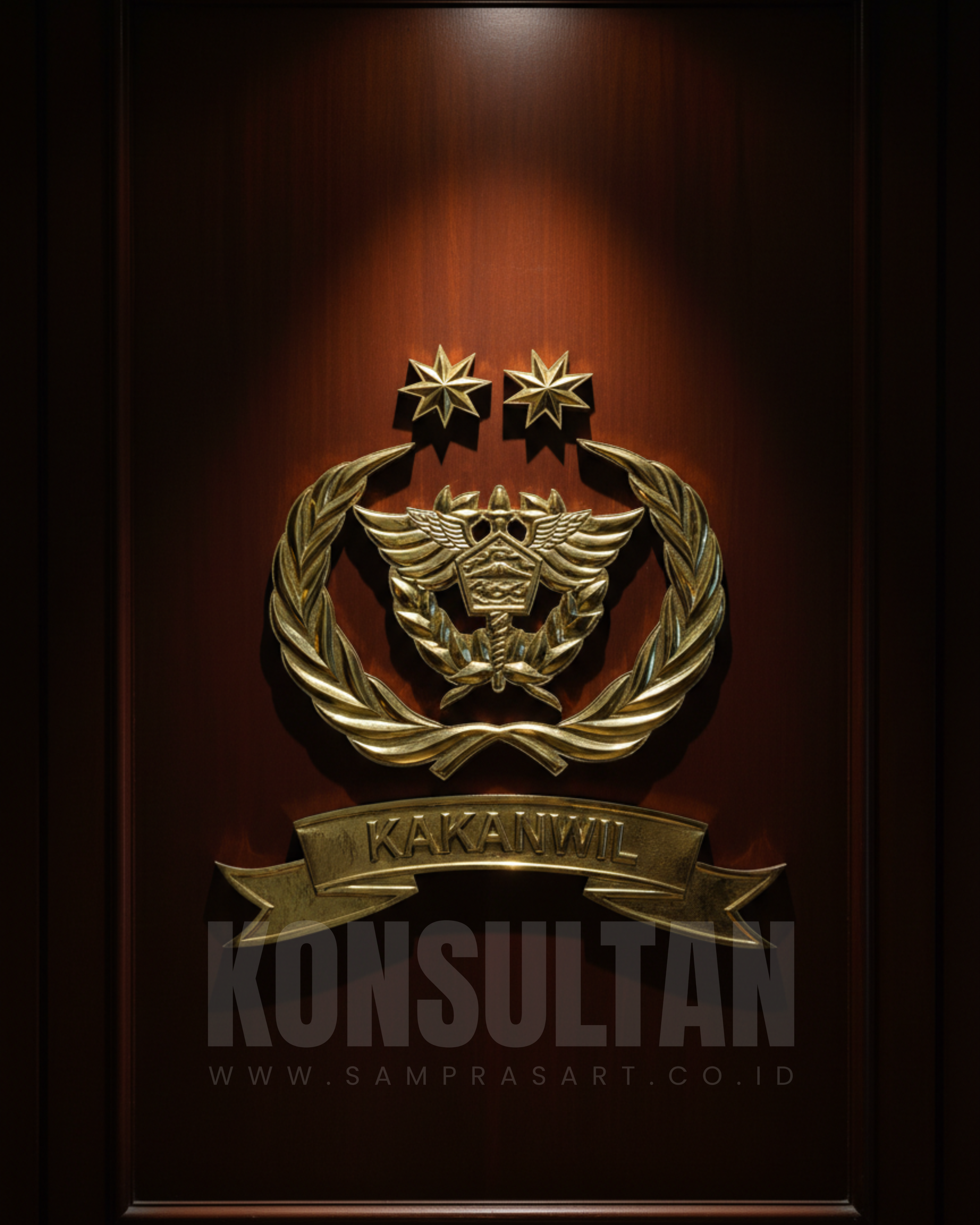 Logo Kuningan Custom Instansi | Emblem Kuningan Handmade Sampras ART